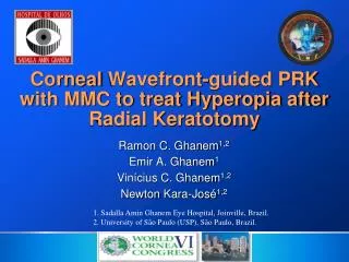 Corneal Wavefront -guided PRK with MMC to treat Hyperopia after Radial Keratotomy