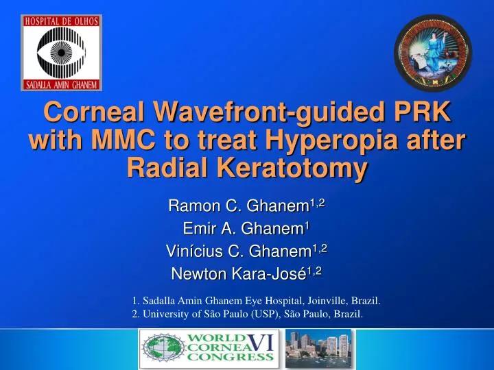 corneal wavefront guided prk with mmc to treat hyperopia after radial keratotomy