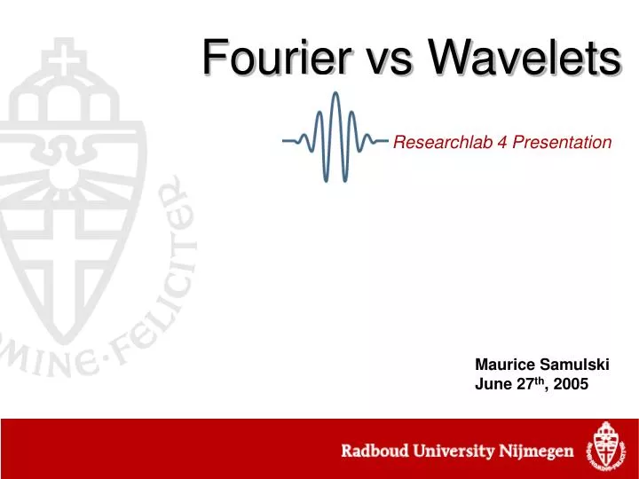 fourier vs wavelets