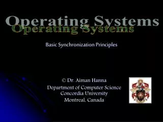 Basic Synchronization Principles