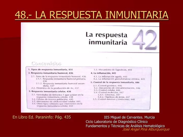 48 la r espuesta inmunitaria