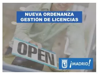 NUEVA ORDENANZA GESTIÓN DE LICENCIAS