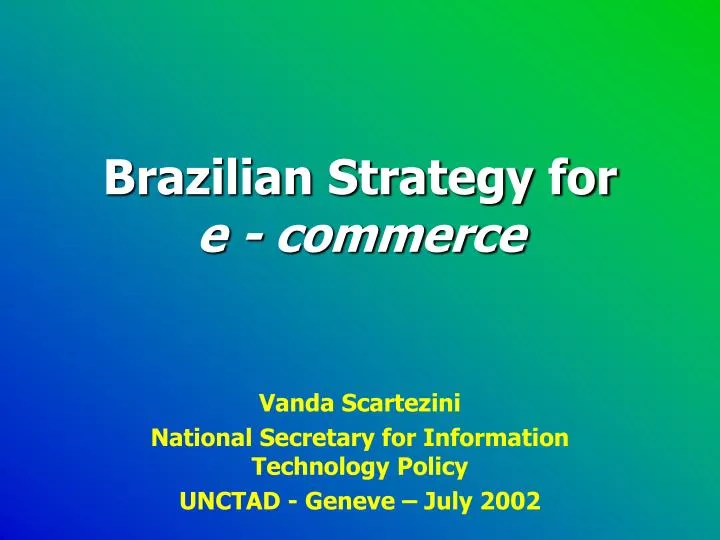 brazilian strategy for e commerce