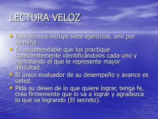 lectura veloz