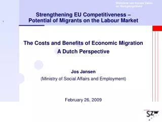 Strengthening EU Competitiveness – Potential of Migrants on the Labour Market