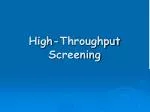 High-Throughput Screening - slide 1