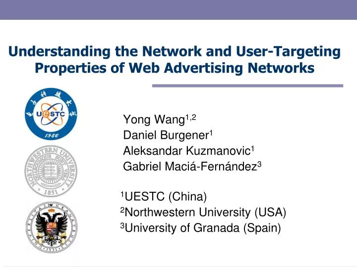 understanding the network and user targeting properties of web advertising networks