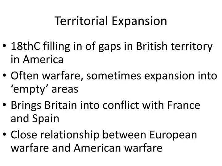 territorial expansion