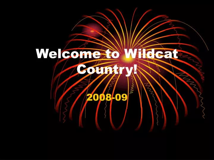 welcome to wildcat country