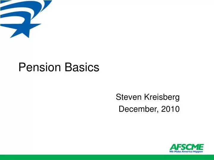 pension basics