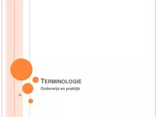terminologie