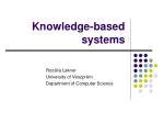 Knowledge-based systems - slide 1
