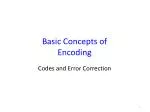 Basic Concepts of Encoding - slide 1