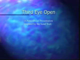 Third Eye Open