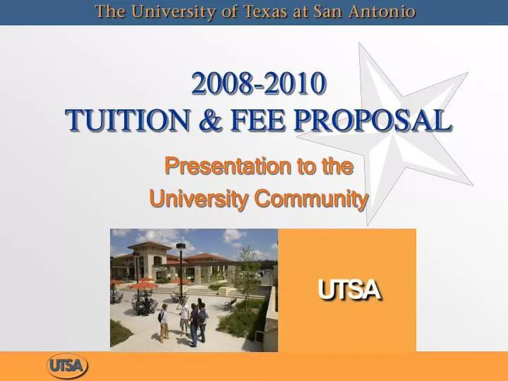2008 2010 tuition fee proposal