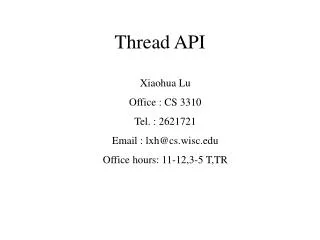 Thread API