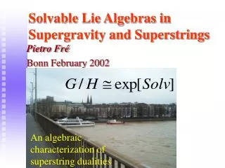Solvable Lie Algebras in Supergravity and Superstrings