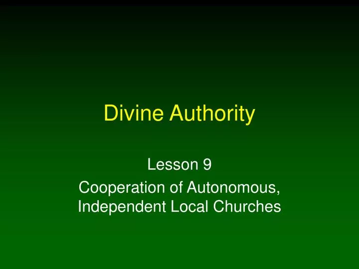 divine authority