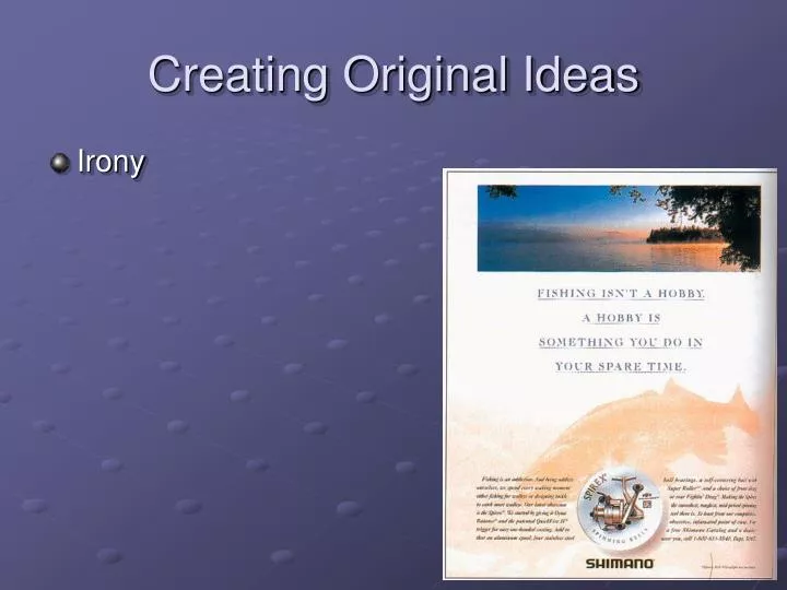 creating original ideas