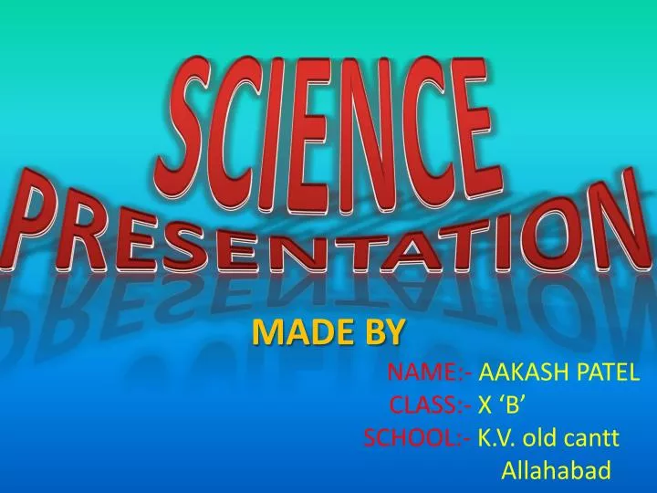 science presentation