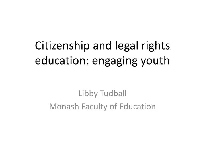 citizenship and legal rights education engaging youth
