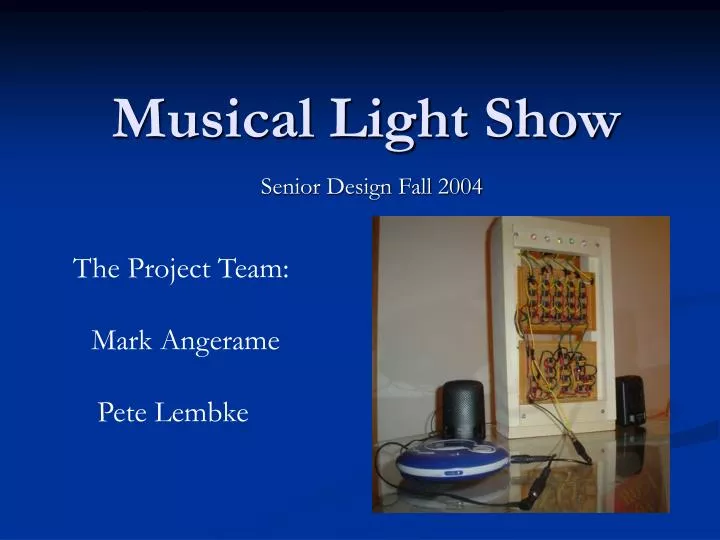 musical light show