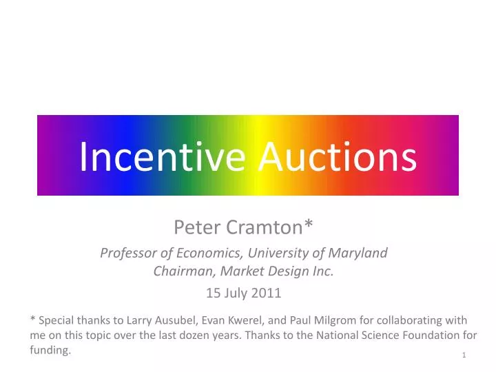 incentive auctions