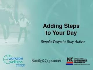 Adding Steps to Your Day