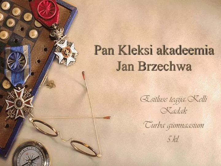 pan kleksi akadeemia jan brzechwa