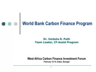 World Bank Carbon Finance Program