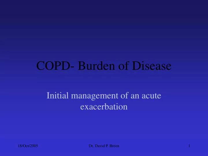 copd burden of disease