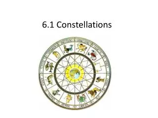 6.1 Constellations