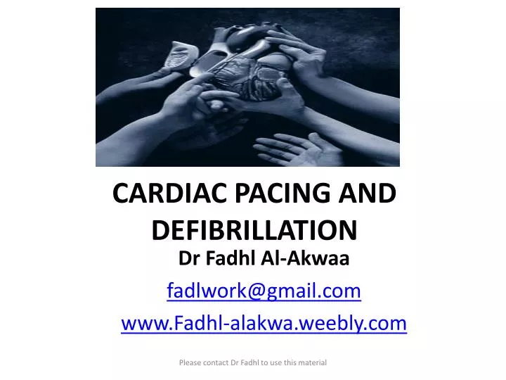 cardiac pacing and defibrillation