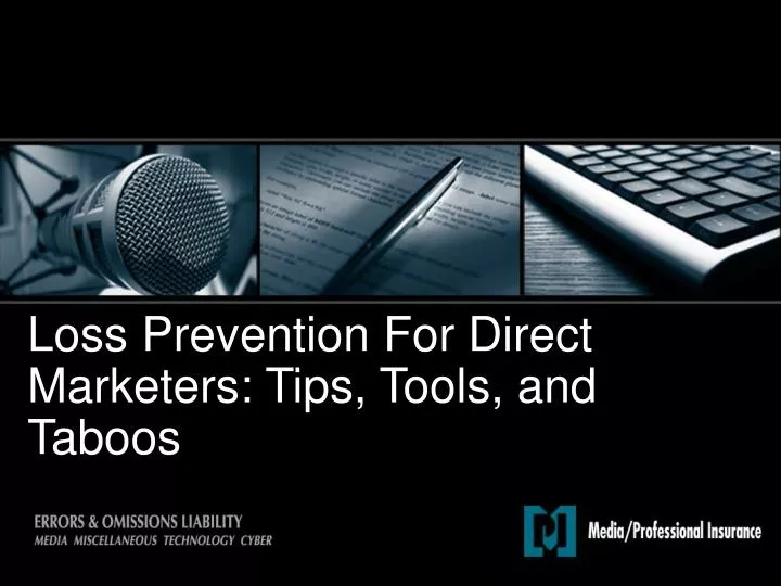 loss prevention for direct marketers tips tools and taboos