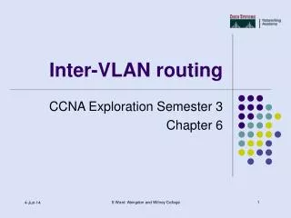 Inter-VLAN routing
