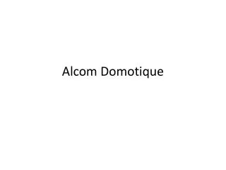 Alcom Domotique
