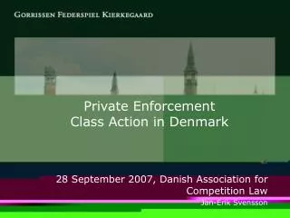 Private Enforcement Class Action in Denmark