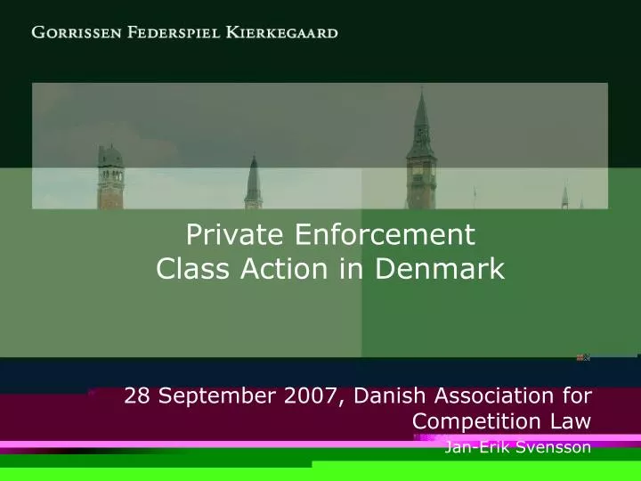 private enforcement class action in denmark