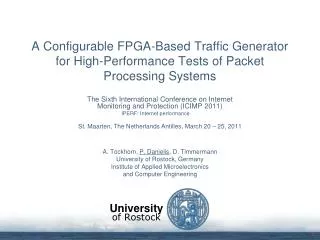 A Configurable FPGA-Based Traffic Generator for High-Performance Tests of Packet Processing Systems