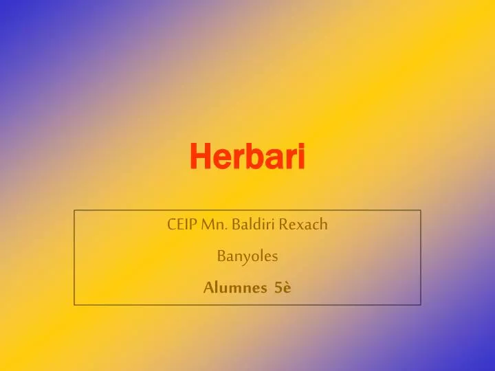 herbari