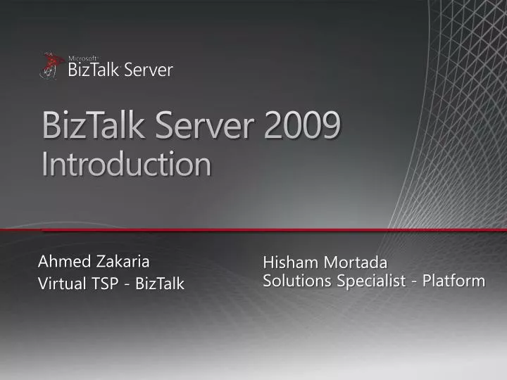 biztalk server 2009 introduction