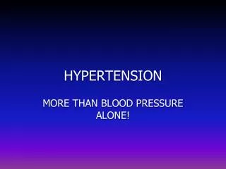 HYPERTENSION