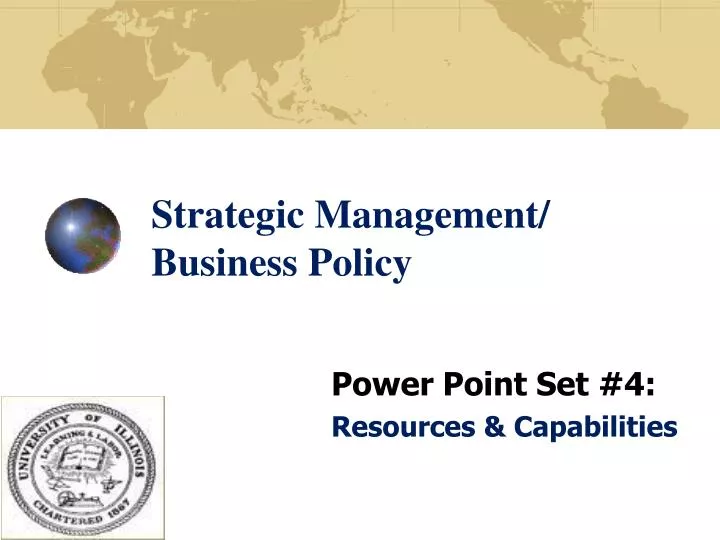 strategic management business policy