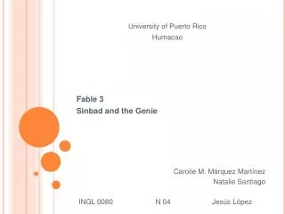 University of Puerto Rico Humacao
