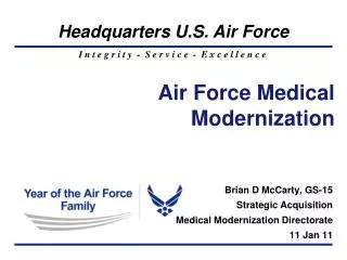 Air Force Medical Modernization