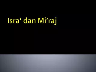 isra dan mi raj