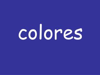 colores
