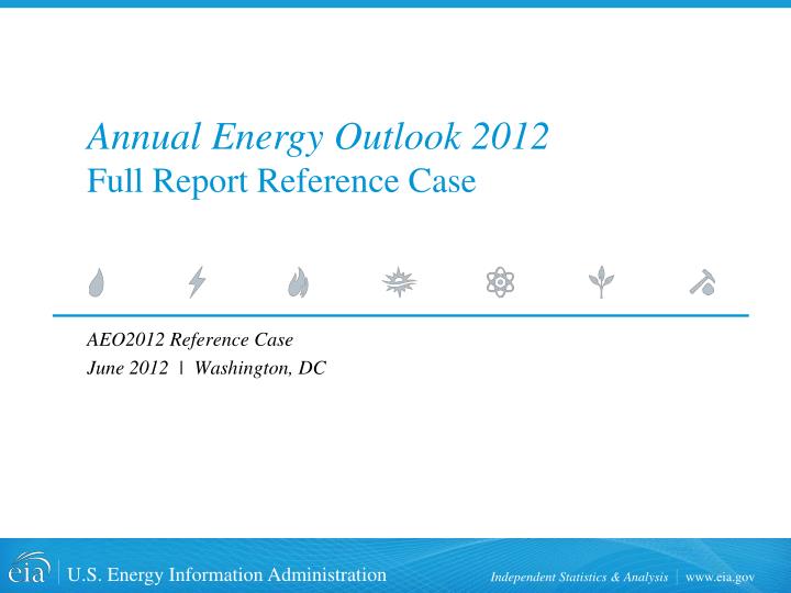 annual energy outlook 2012 full report reference case