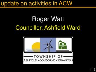 update on activities in ACW