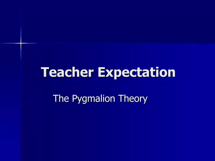 teacher expectation